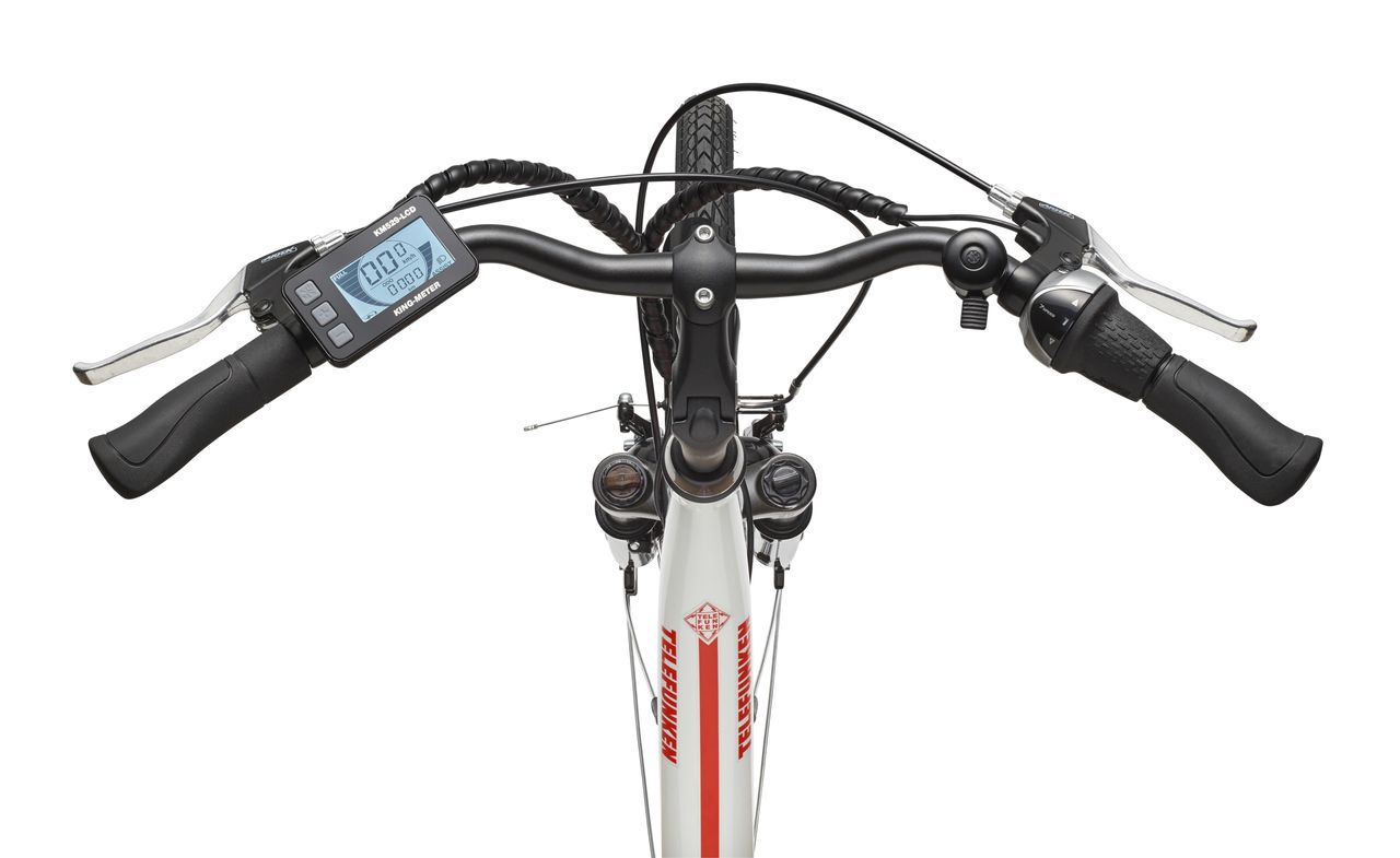 Telefunken Damen City E-Bike RC890 Multitalent mit 7-Gang Shimano Nabenschaltung, Weiß