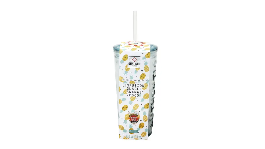 Quai Sud Kräutertee für Eistee Ananas Kokos in Travel Mug 24 g