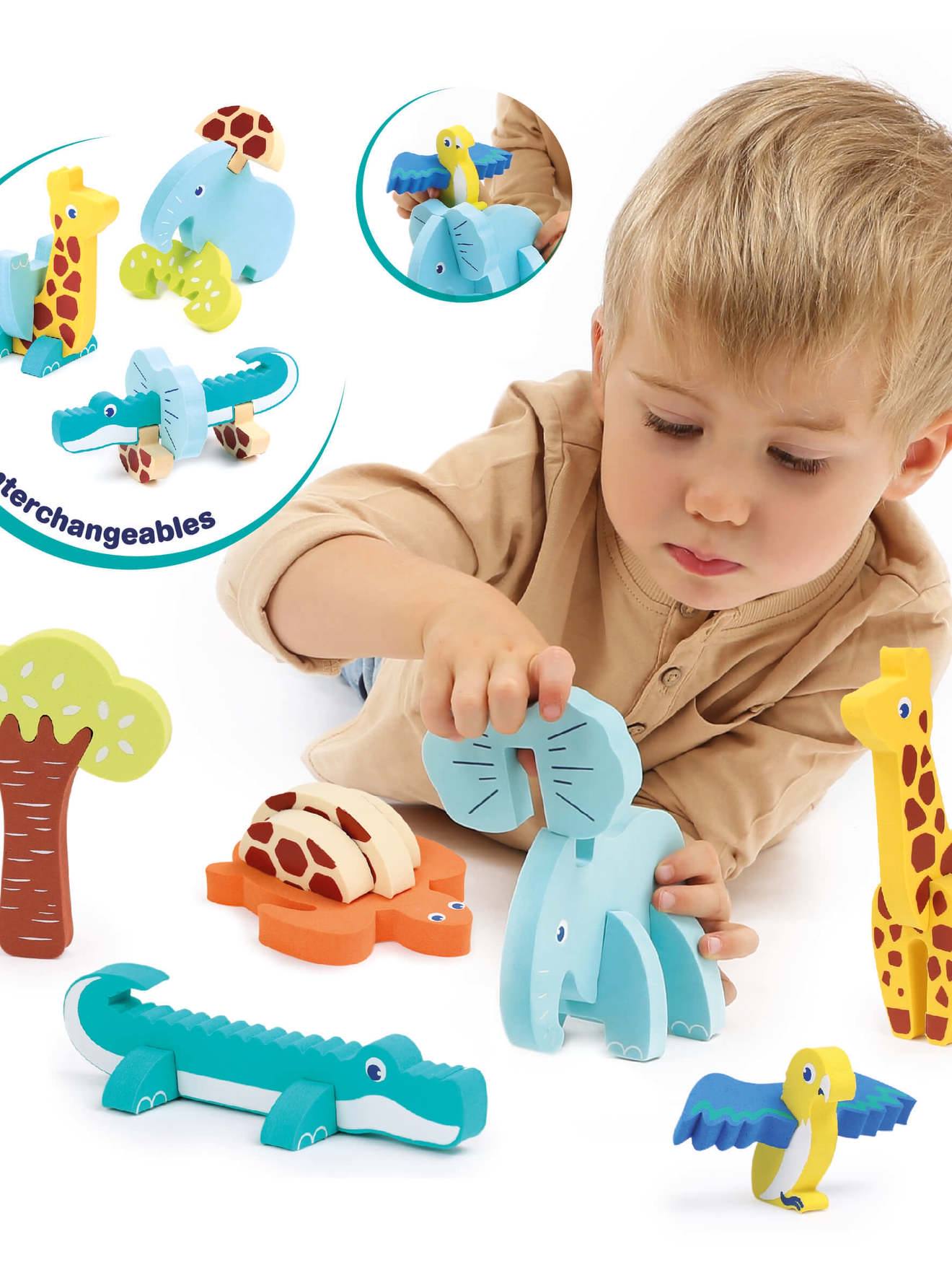 Ludi Baby 3D-Puzzle LUDI, 18 Teile - mehrfarbig