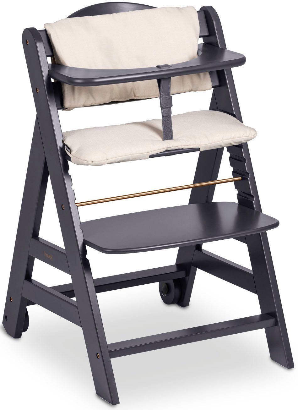 Hauck Hochstuhl Beta+, Dark Grey, FSC® - schützt Wald - weltweit