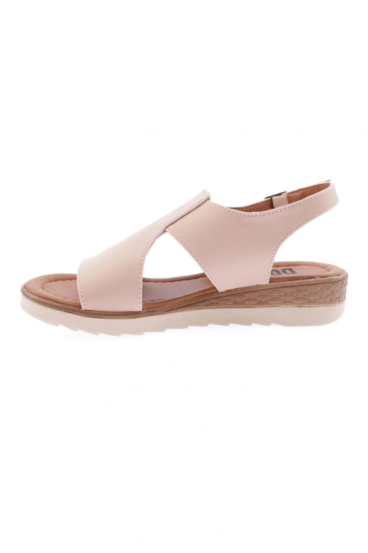 DGN  706-23y Nude Damen Sandalen - T-Riemen, Knöchelriemen