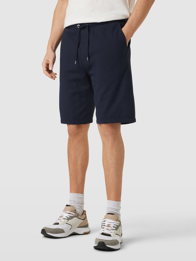 Sweatshorts mit Tunnelzug Modell 'Washer' in dunkelblau