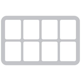 35 mm Half-Size mit angeklebtem Boden FOW - 8 Large Bases
