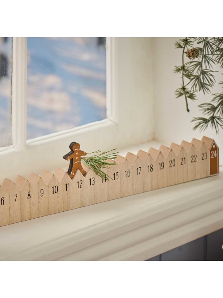 IB Laursen Weihnachtskalender LEBKUCHENMANN Gehend 50 cm günstig kaufen onesize