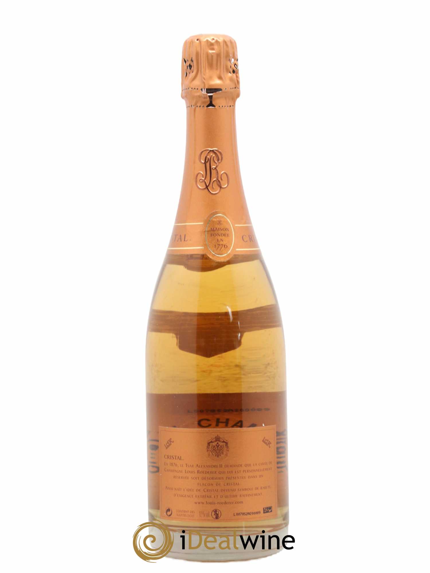 Cristal Louis Roederer  2002 - Lot de 1 Bouteille