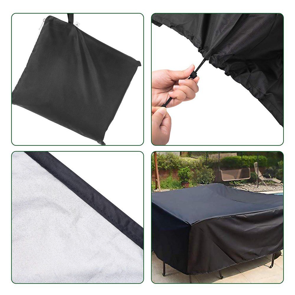 Rosnek Gartenmöbel-Schutzhülle L Form Regenschutz, Staubschutzhüllen,Outdoor Patio Garten, Lounge Set Sofa Schutzhülle