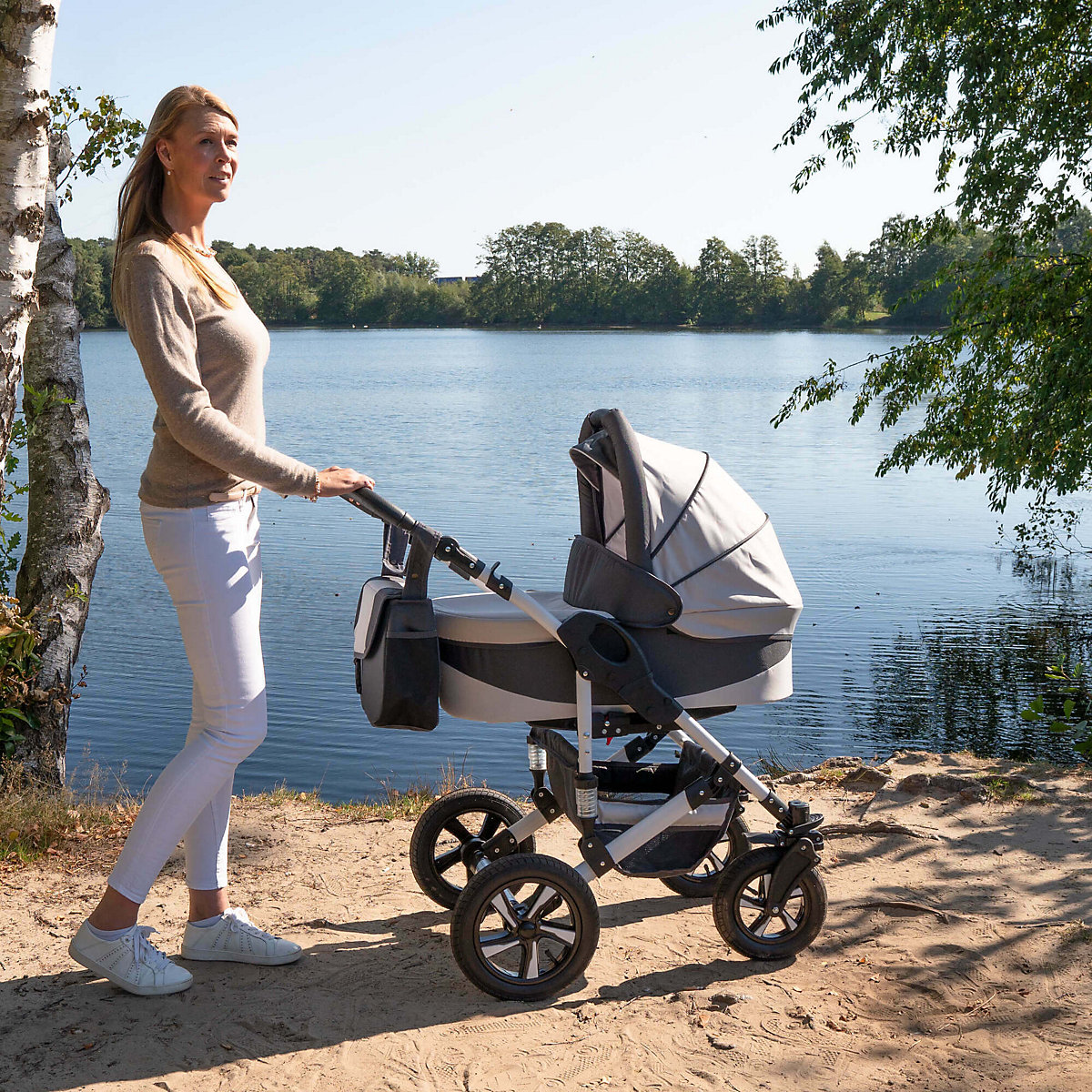Hamburg | 3 in 1 Kombi Kinderwagen Komplettset | Luftreifen Kombikinderwagen