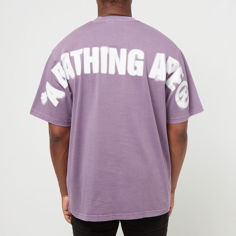 A Bathing Ape Spray Ape Head Garmint Dyed Tee M purple