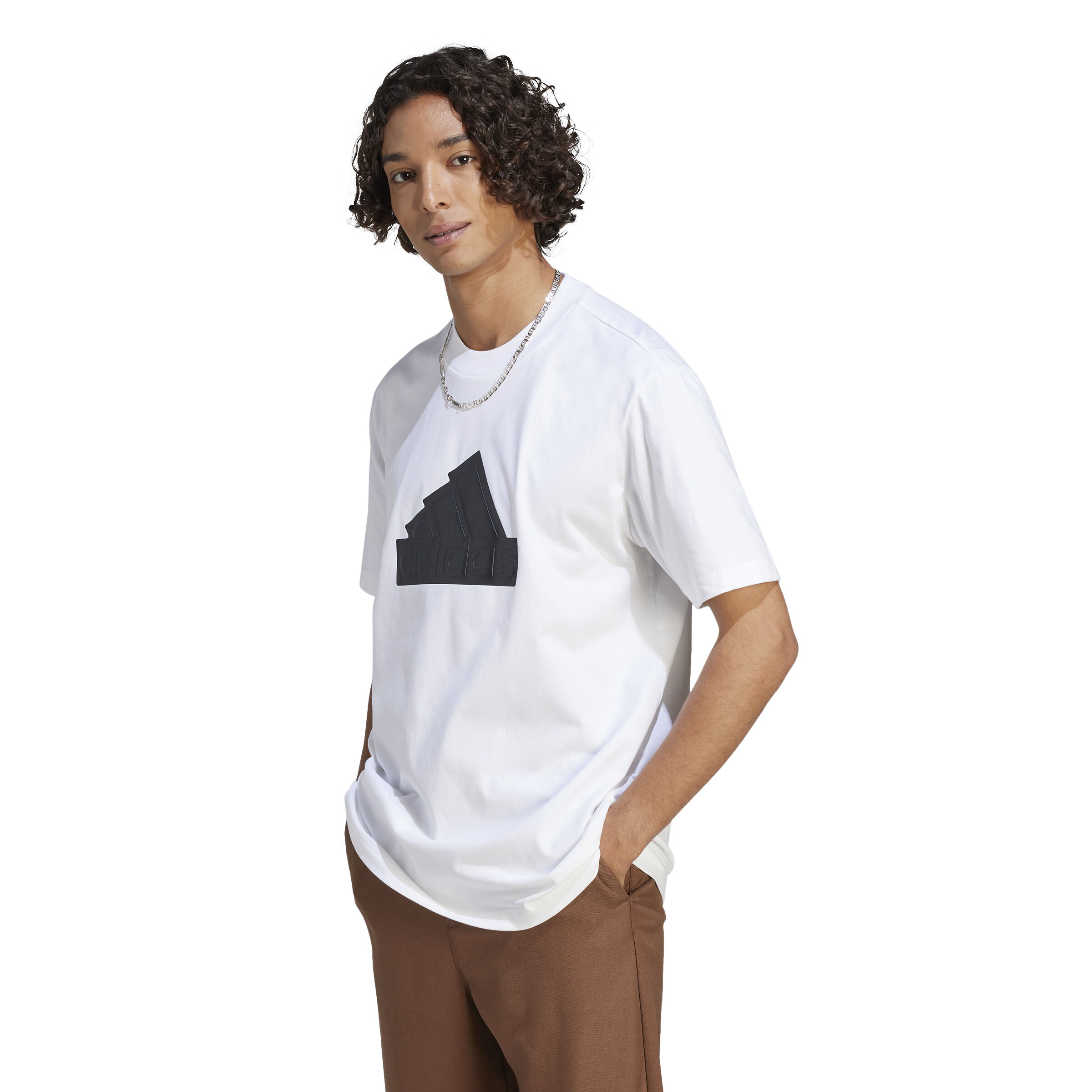 Future Icon Badge Of Sport T-Shirt Herren - Weiß, Schwarz