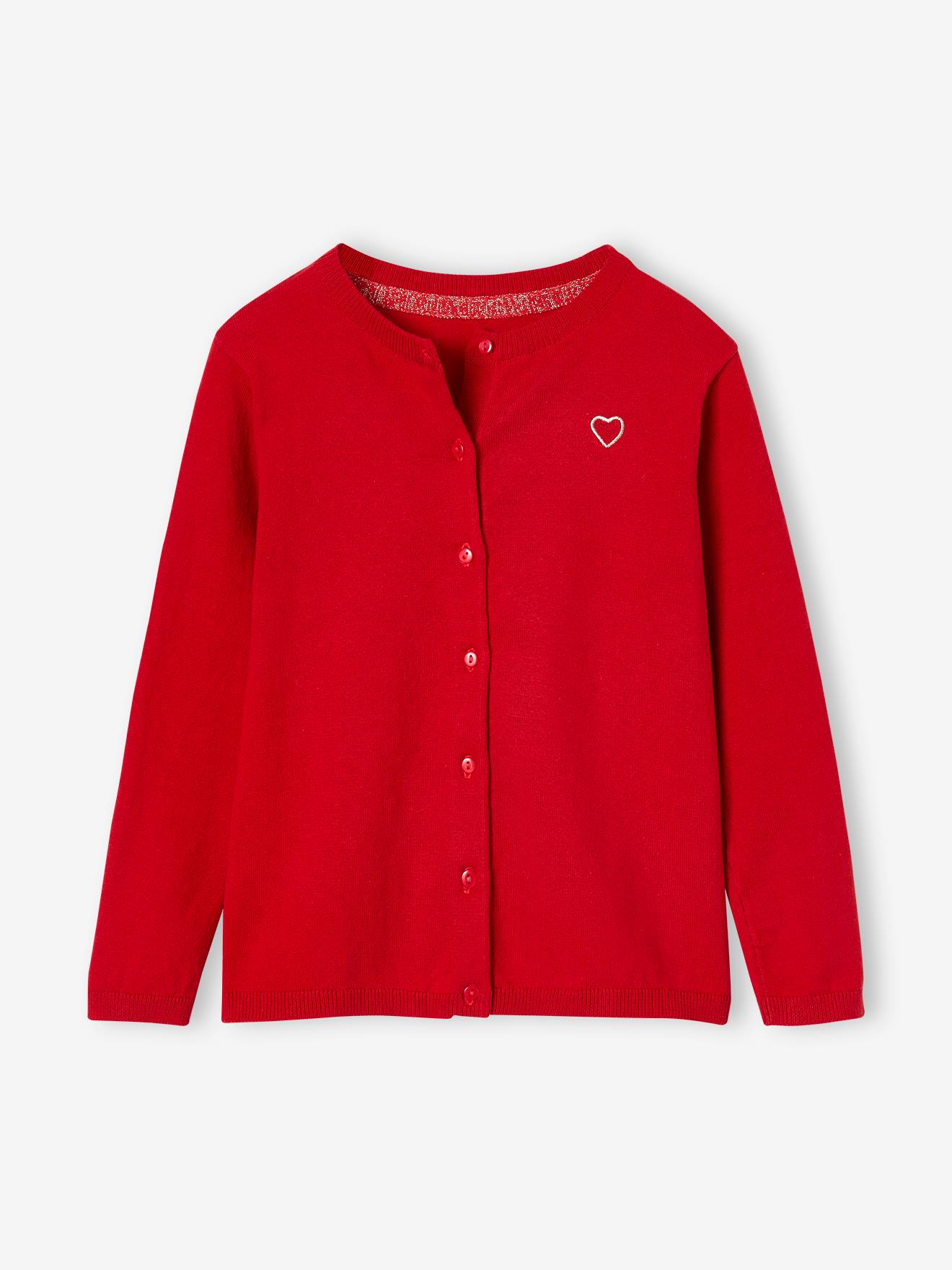 Vertbaudet Mädchen Strickjacke  BASIC, personalisierbar Oeko-Tex - nachtblau