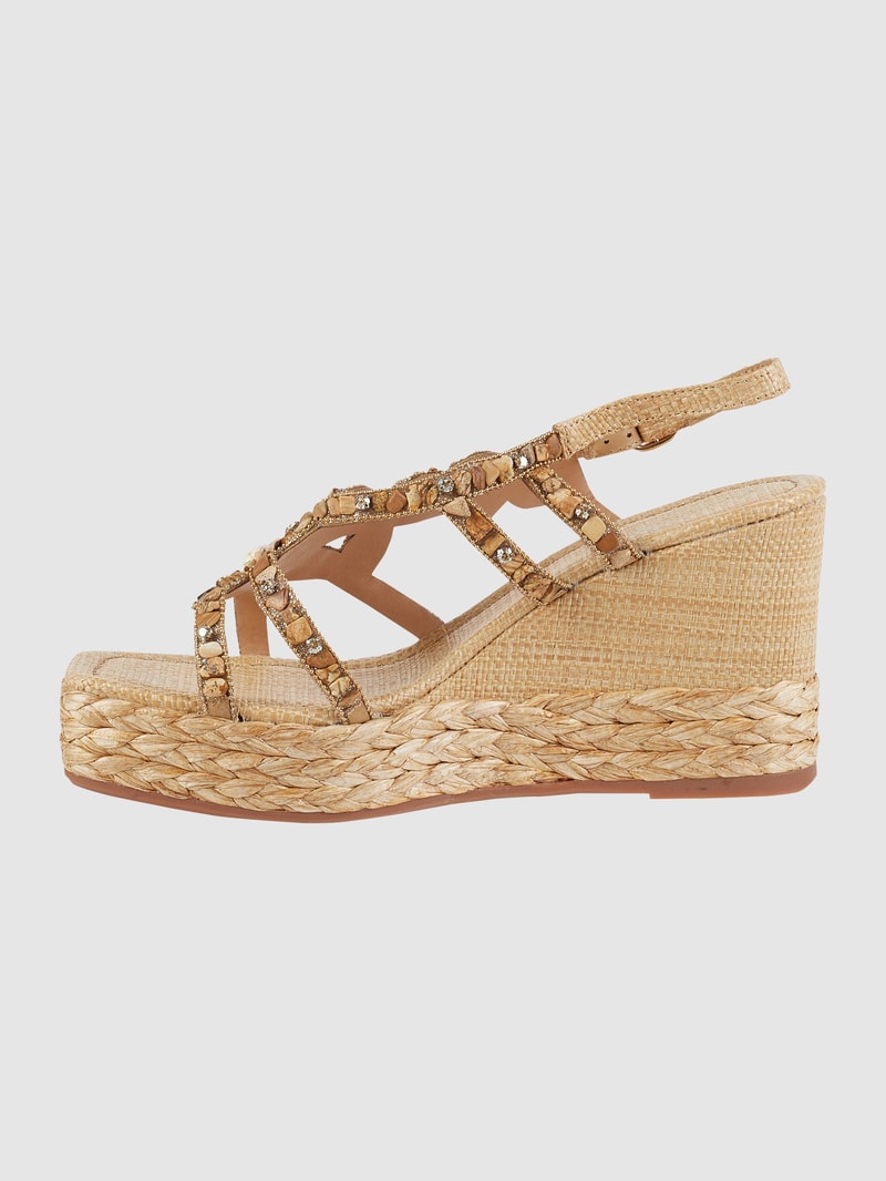 Sandalen in Flecht-Optik in sand