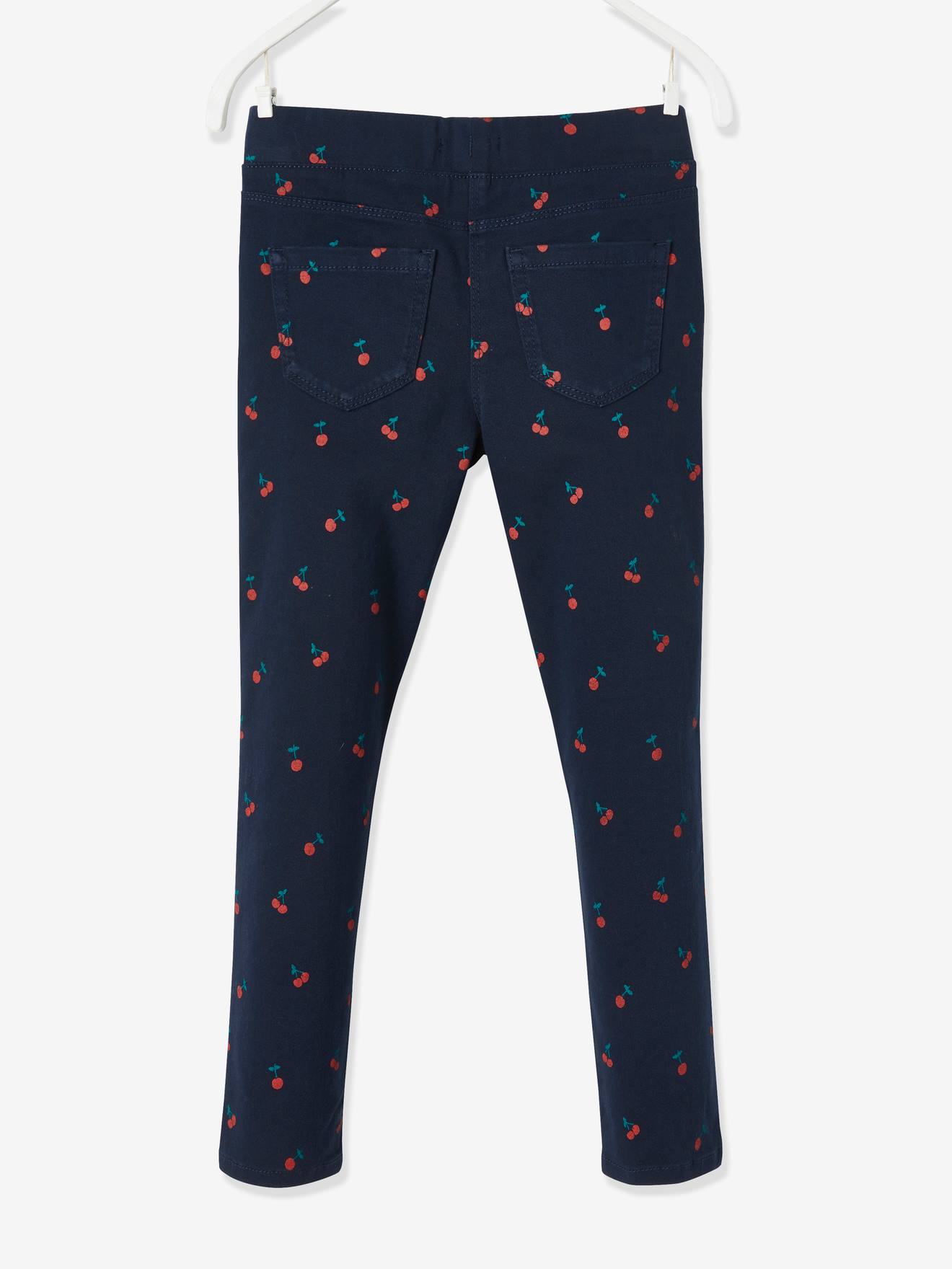 Tregging MorphologiK fille tour de hanches FIN motifs cerises encre imprimé