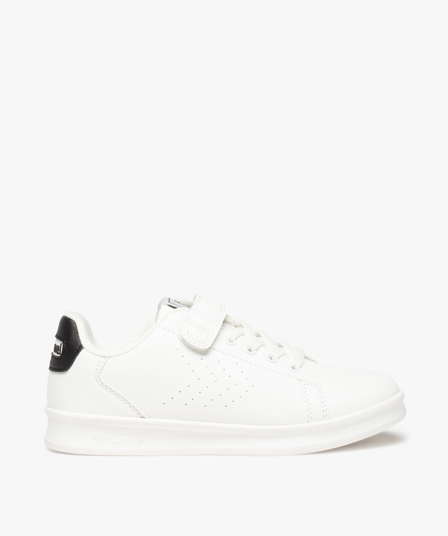 Baskets Garçon à lacets et scratch – Hummel blanc | GEMO