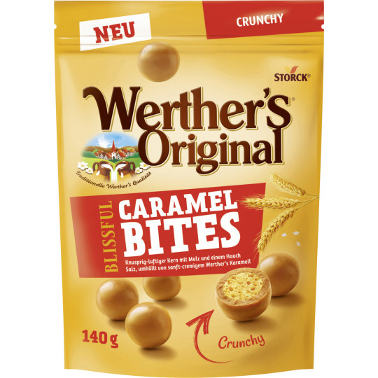 Werthers Original Blissful Caramel Bites Crunchy 140G
