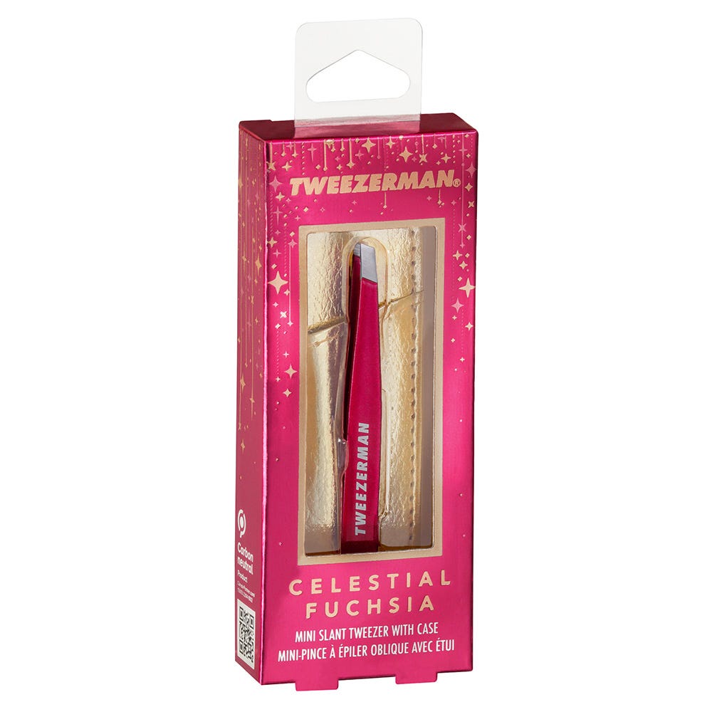 Tweezerman Celestial Fuchsia Mini Slant Tweezer