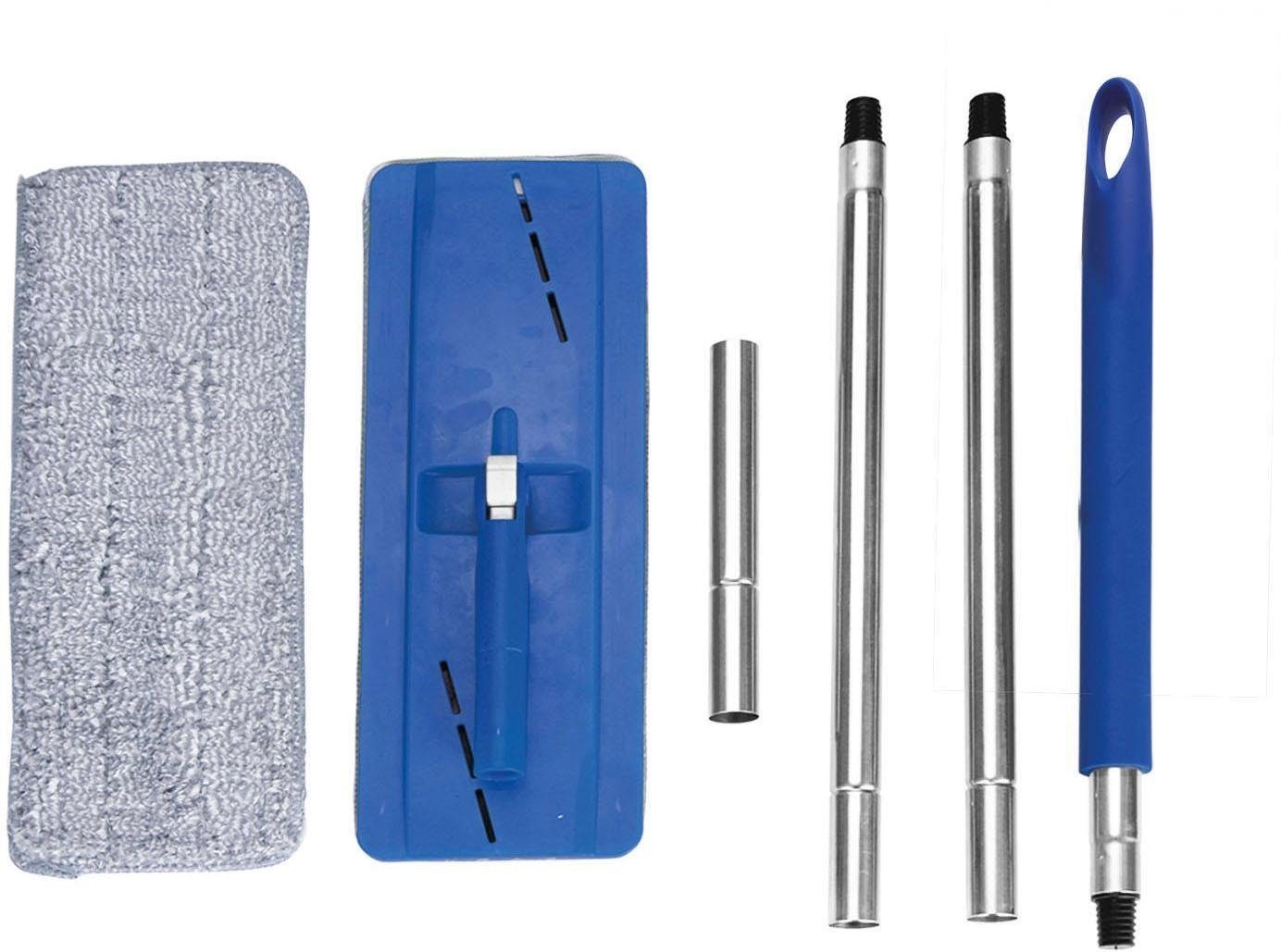 MediaShop Bodenwischer-Set Livington Touchless Mop, inkl. Doppeleimer und Mikrofaserpad, 2,7 Liter