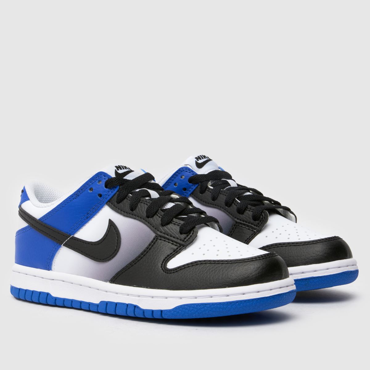 Nike marinblå och svarta Dunk Low pojkar ungdomsskor