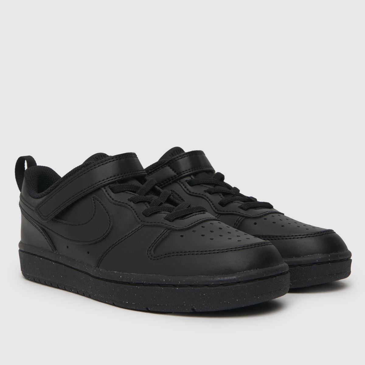 Nike svarta Court Borough låga Recraft juniorsneakers