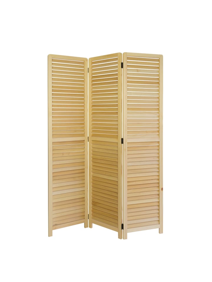 Homestyle4u 3-tlg. Paravent in Braun 120x170 günstig kaufen onesize