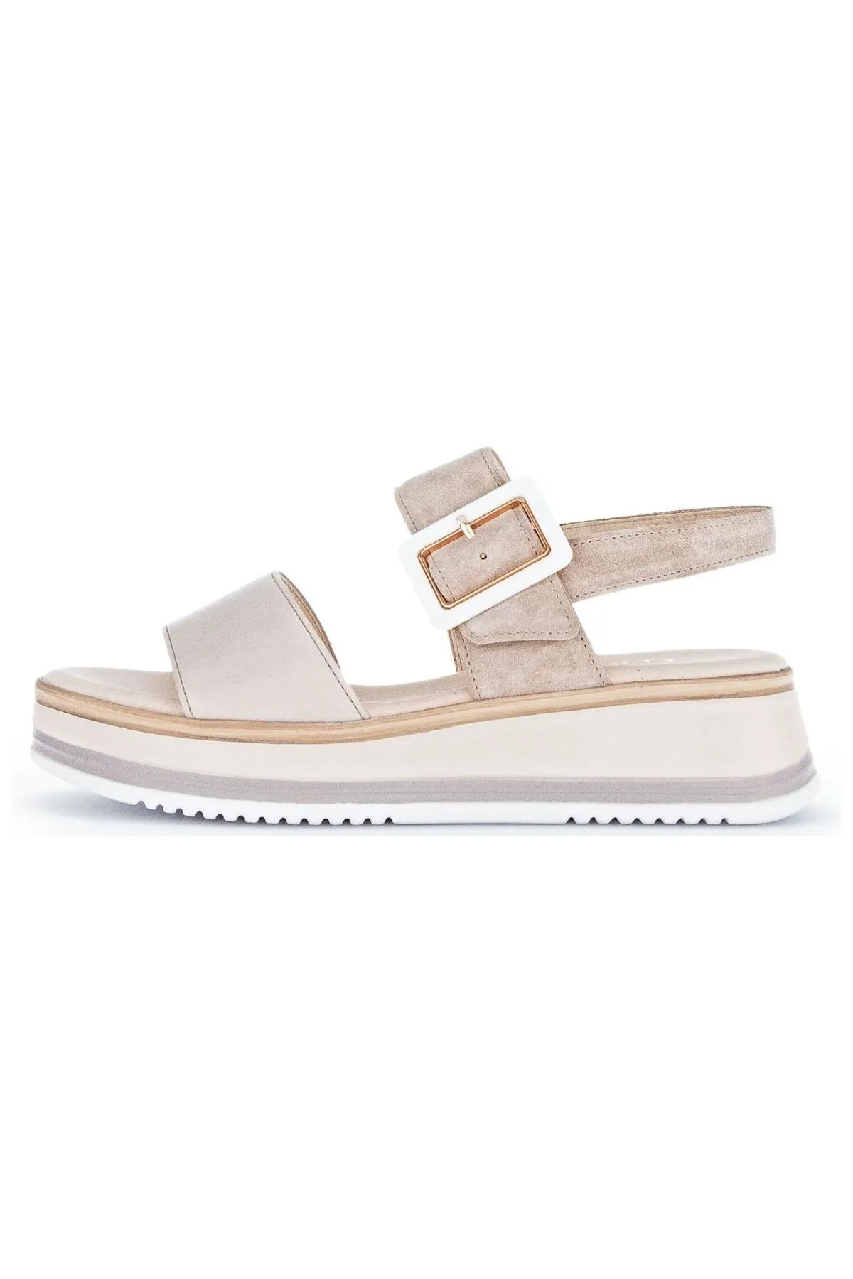 GABOR  Sandalette - Beige - Flacher Absatz