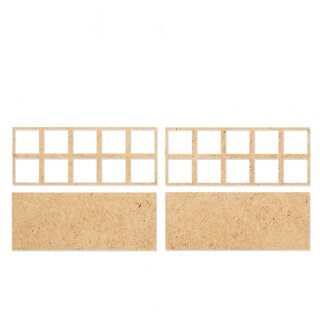 Kromlech Bases - Heavy Infantry 5x2 Square Base Converter Trays (2)