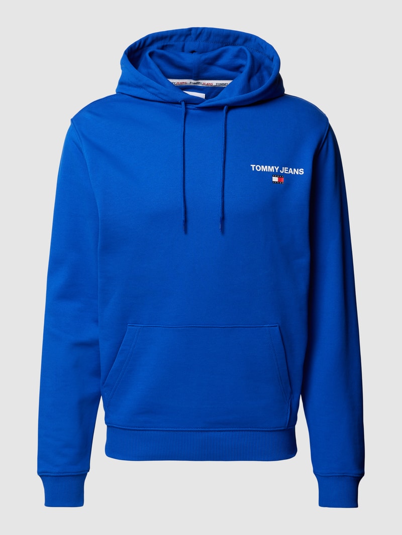 Hoodie mit Känguru-Tasche in royalblau