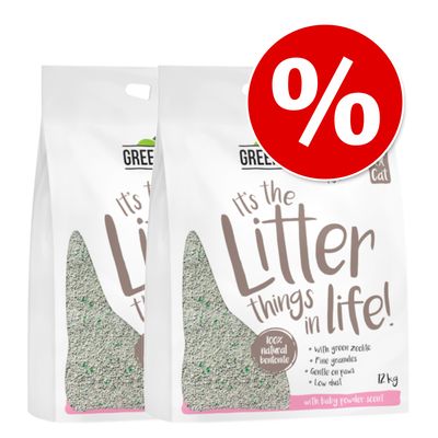 Sparpaket Greenwoods klumpende Katzenstreu