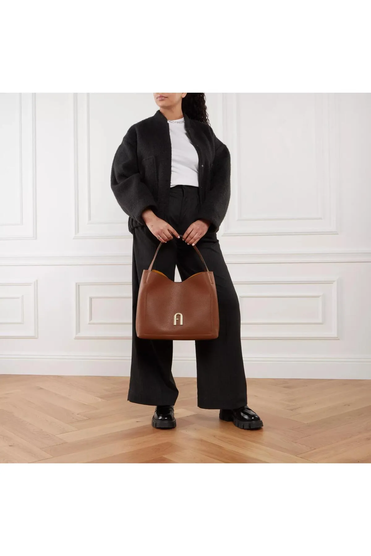 FURLA  Primula L Hobo Cognac H