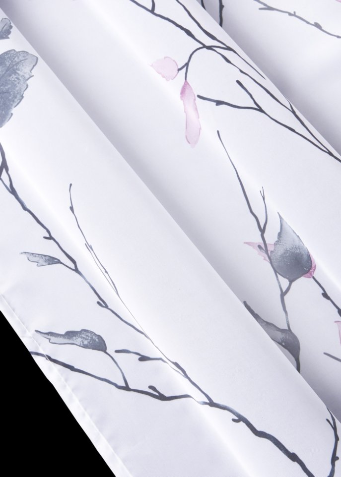 Gardine mit Blumenmuster(1er Pack)