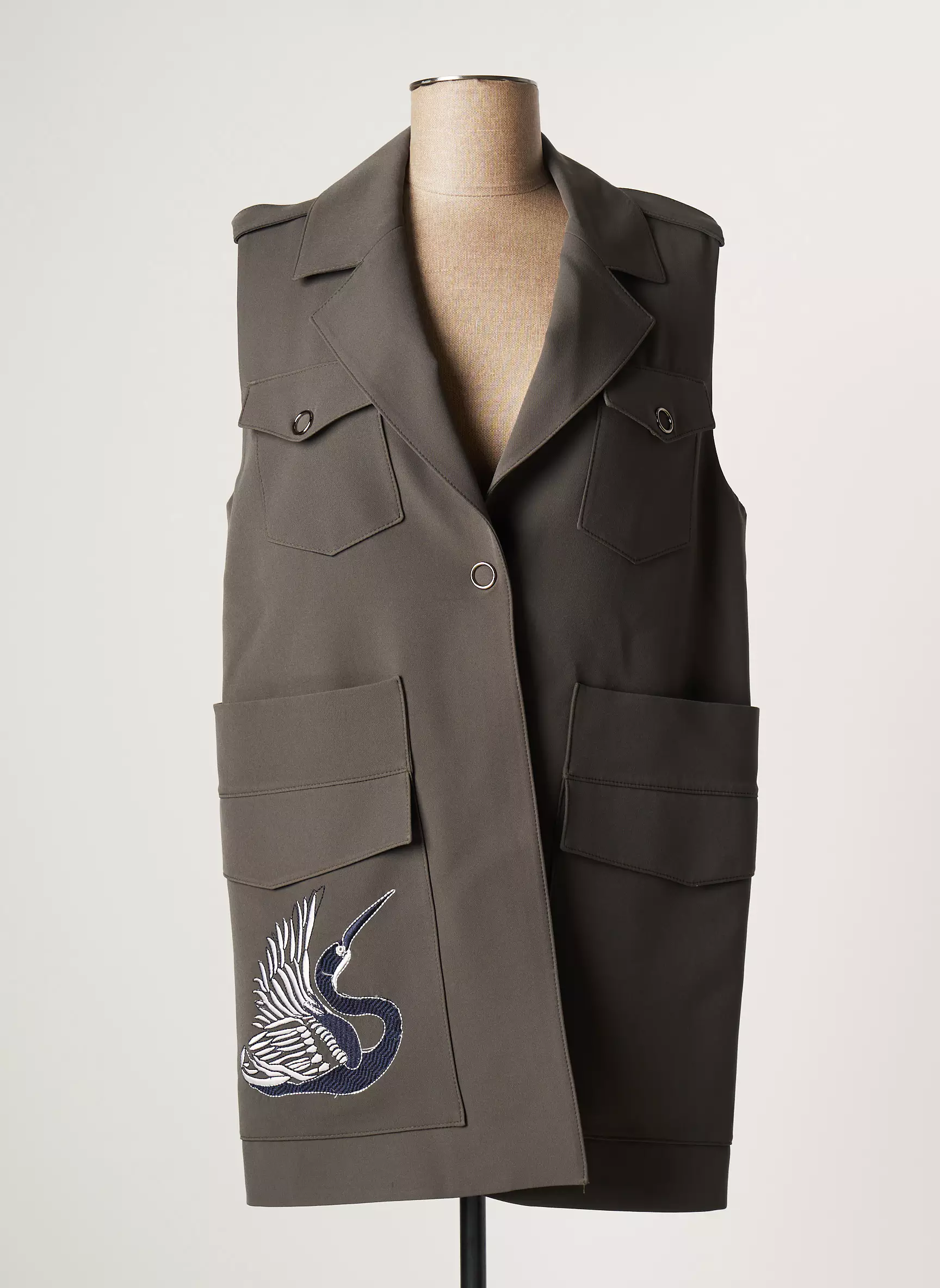 Lauren Vidal Vestecasual Femme couleur vert
