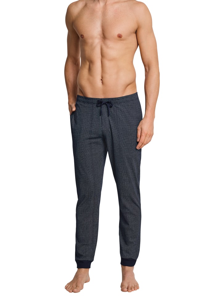 Schiesser Pyjamahose Dark Blue in dunkelblau-gem. günstig kaufen