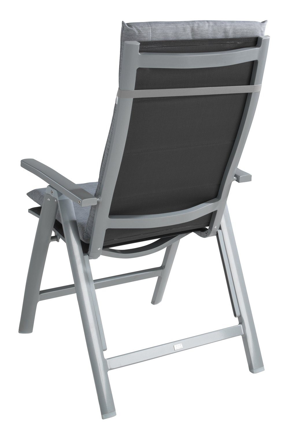 GO-DE Hochlehnerauflage STONGHA, B 48 x L 118 cm, Grau, 6er Set, (Set, 6 St), Gartenstuhlauflagen für Hochlehnstühle