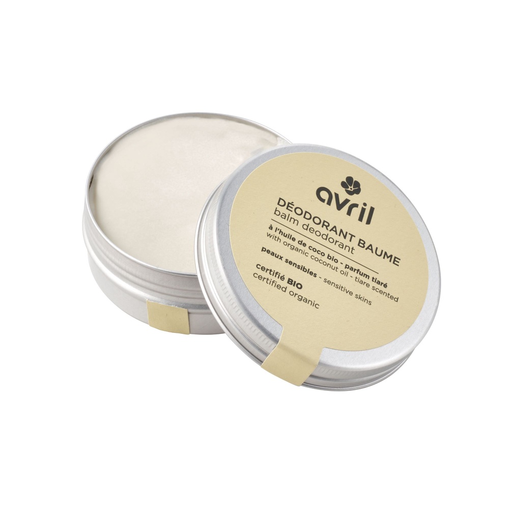 Avril Déodorant baume Peaux sensibles Parfum Tiaré 75 g - Certifié bio Déodorant