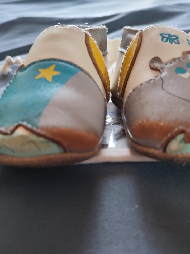 Lait et Miel Leder-Krabbelschuhe 