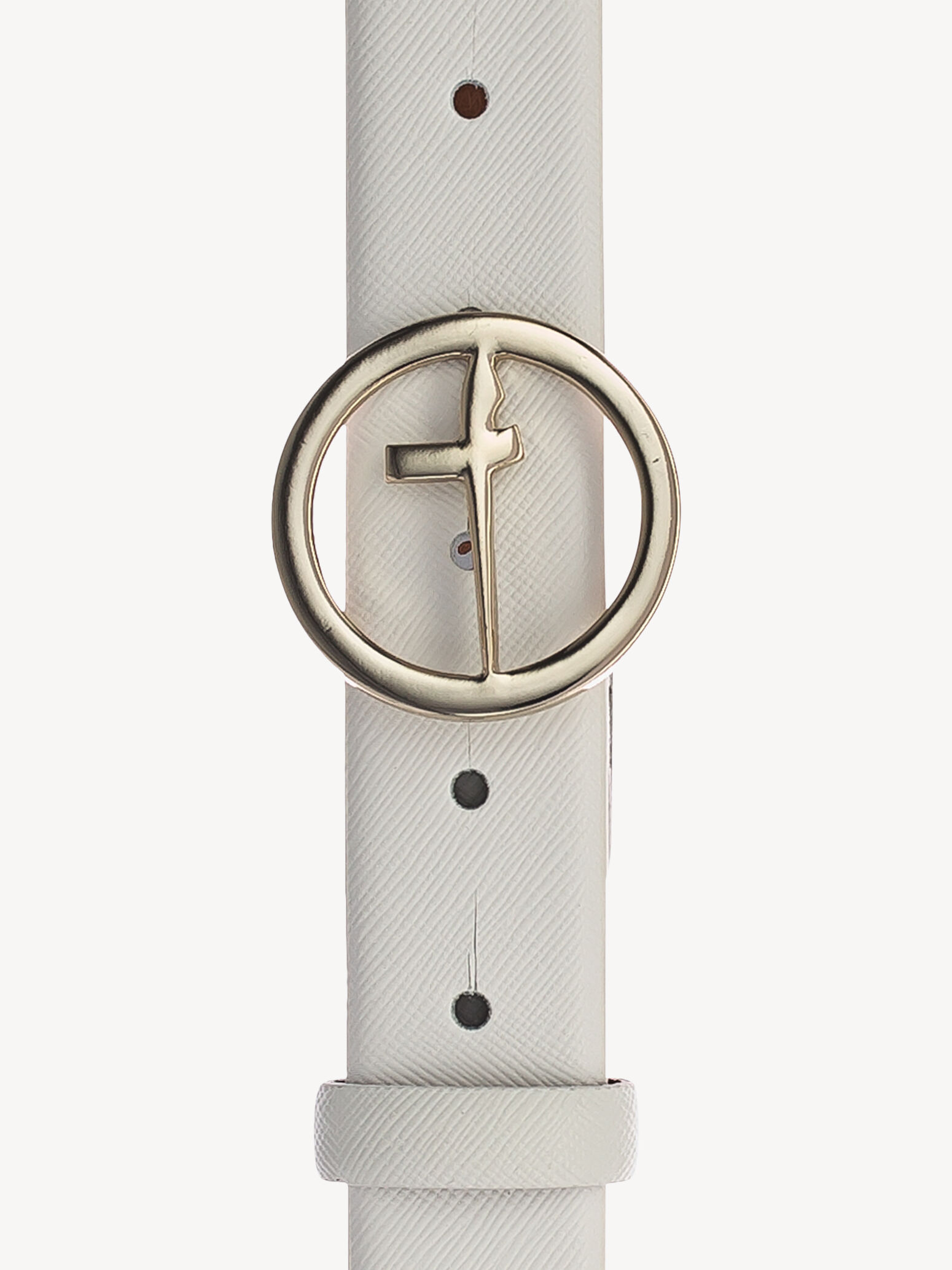 Ceinture en cuir - blanc