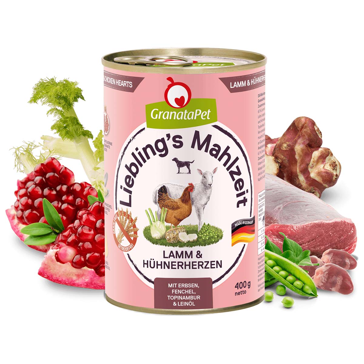 GranataPet Liebling's Mahlzeit Lamm und Hühnerherzen bei ZooRoyal