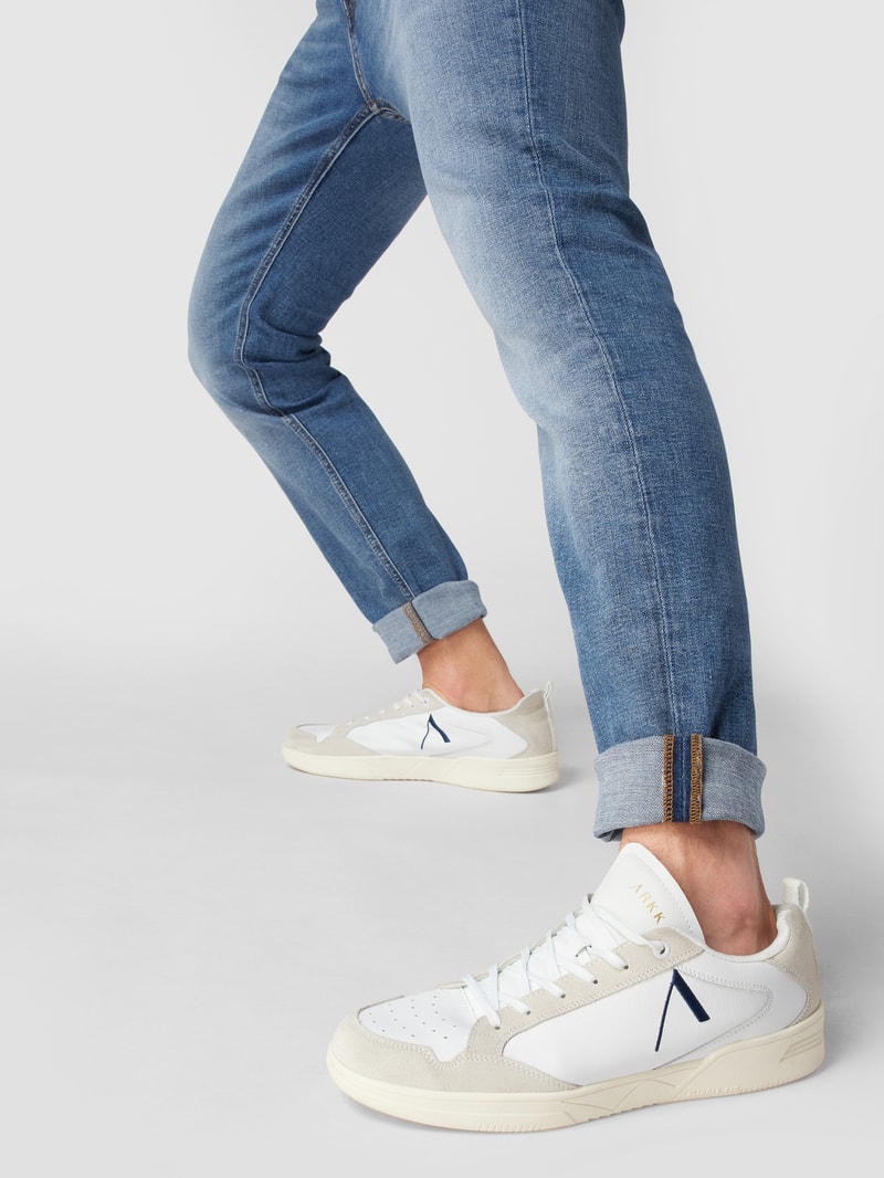 Stone Washed Slim Fit Jeans in jeans
