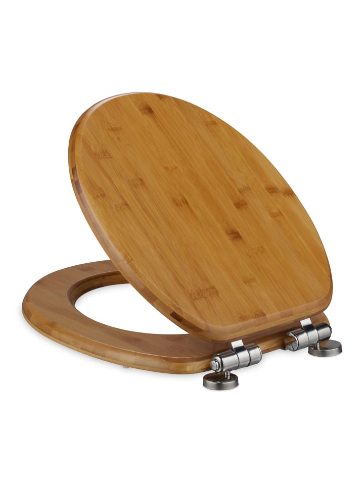 relaxdays Toilettendeckel in Natur - (B)37,5 x (T)43,5 cm günstig kaufen onesize
