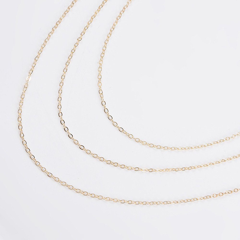 Tian Dee Brillenkette Mode Geschichtet Sonnenbrillen Kette Brillenkette Mehrschichtig Kette