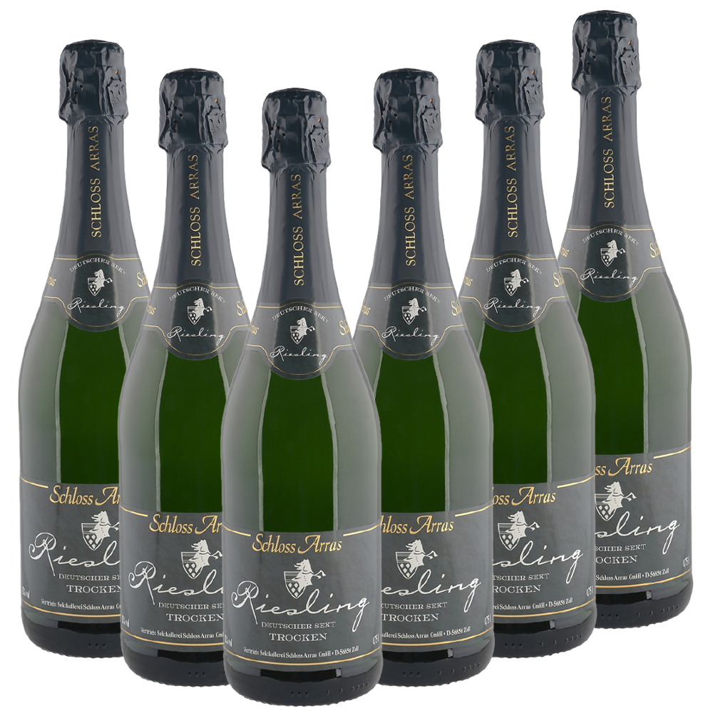 Schloss Arras Riesling Sekt trocken 0,75l - 6er Karton