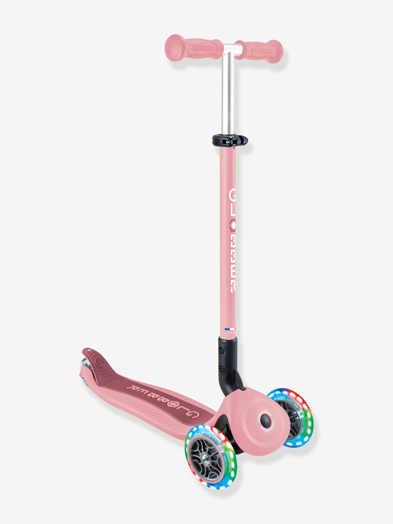 Globber 3-in-1-Fahrzeug Go Up Active Lights GLOBBER - hellrosa