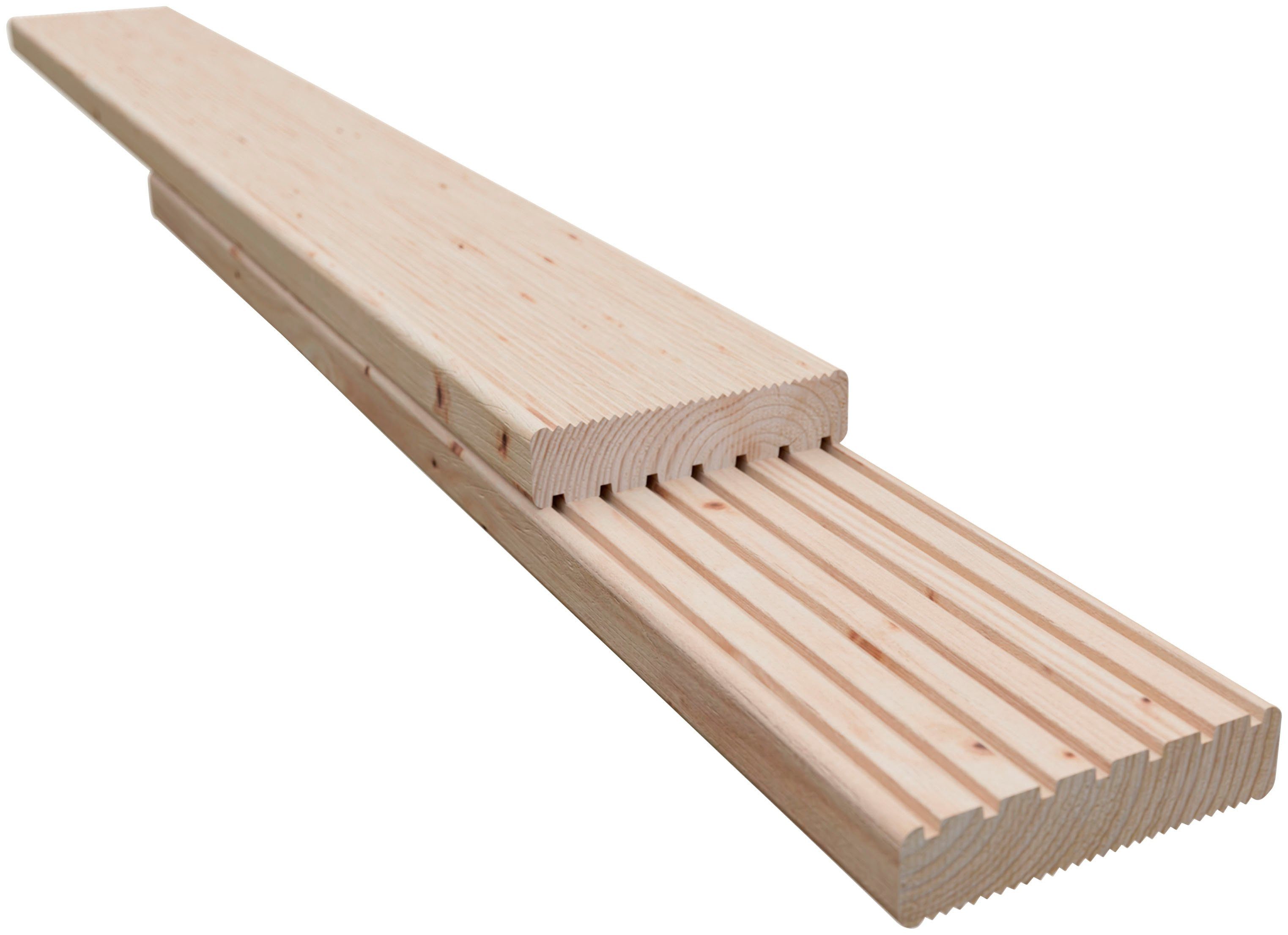KONIFERA Terrassendielen Terrassendeck, 12 m², BxL: je 600x200 cm, 28 mm Stärke, (Set)