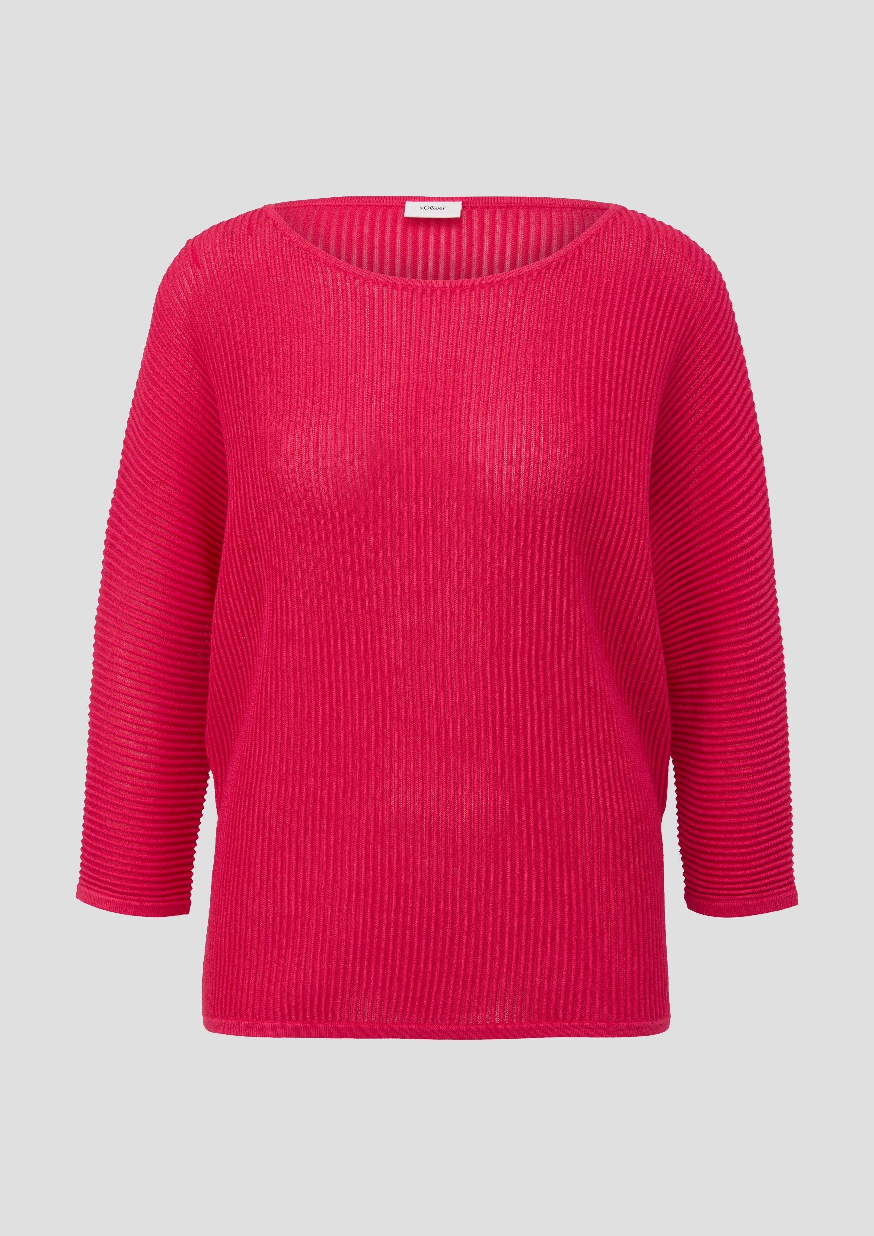 Strickpullover mit Fledermausärmeln  2143206-4554