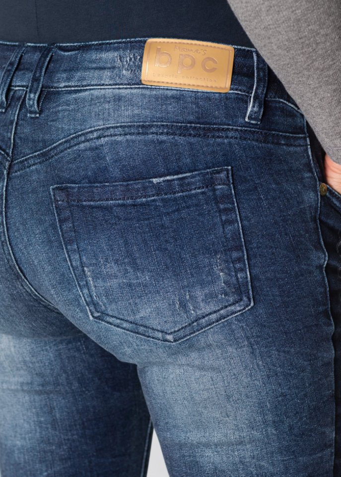 Umstandsjeans im Destroyed-Look Skinny