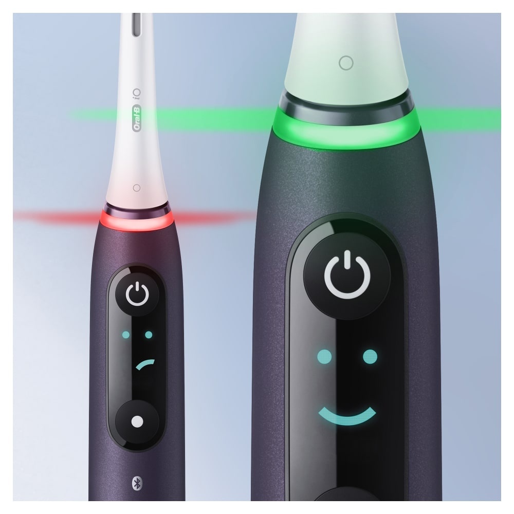 oral-b ORAL B iO BAD ELECT. iO 8 - Lot de 2 BAD Noires BROSSES A DENTS ELECTRIQUES RECHARGEABLES