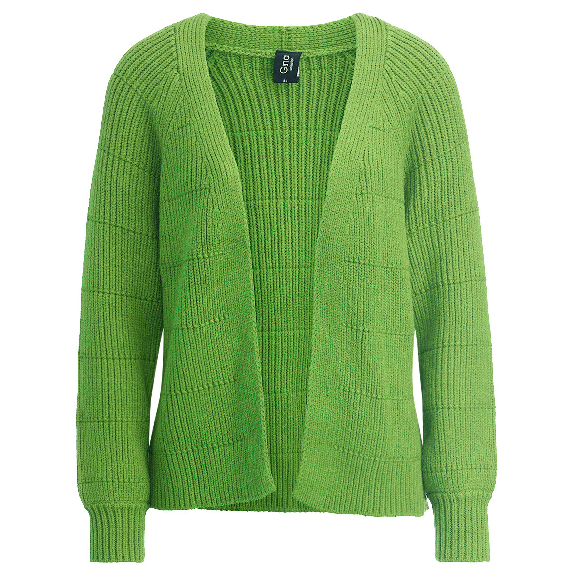 Damen Strickjacke aus Rippstrick