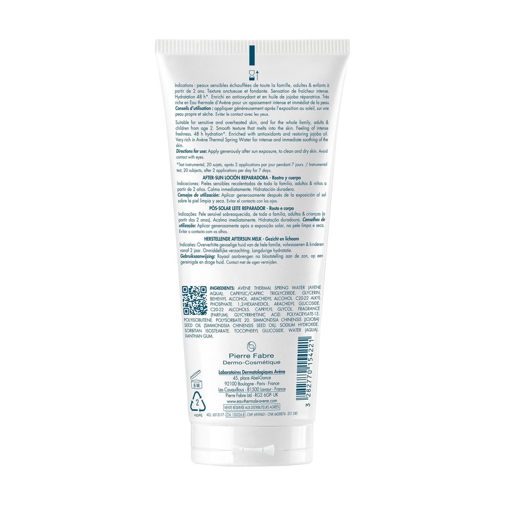 Avène Solaires Réparateur Après-Soleil Lait ré parateur 200 ml Lait