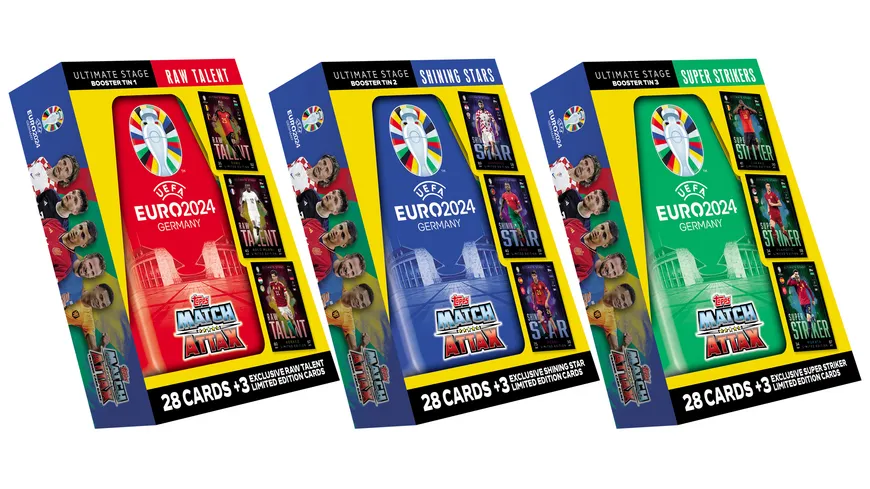 Topps - Match Attax UEFA EURO 2024 Mini Tin Box
