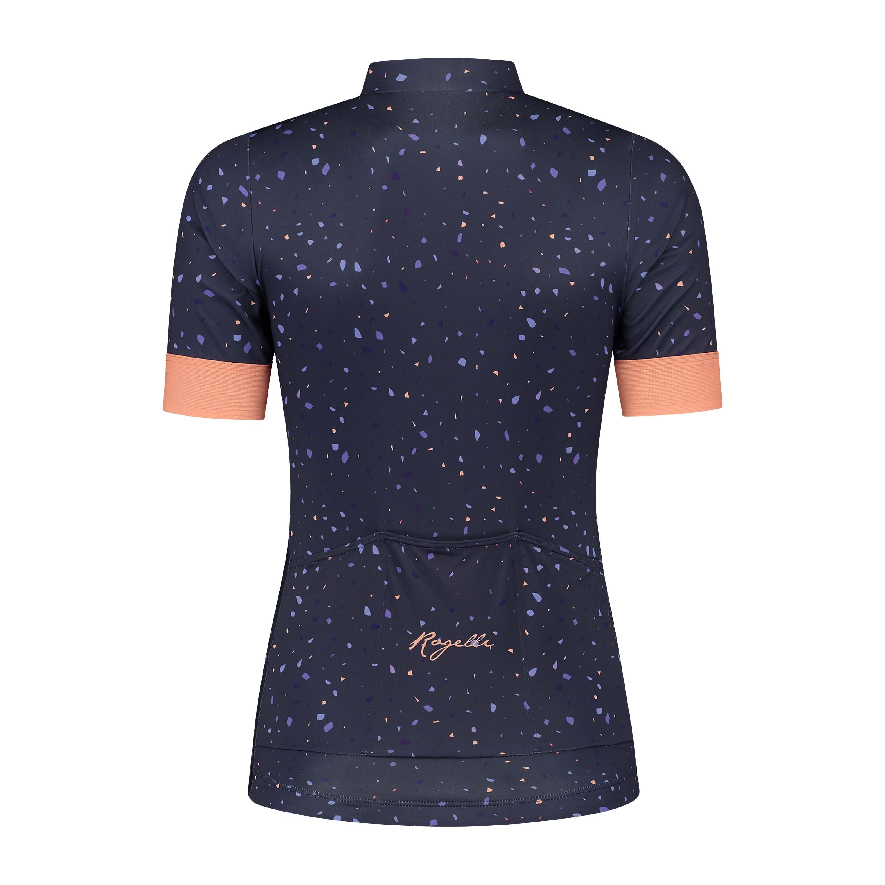 Rogelli Terrazzo Lila/Koralle Damen Radtrikot Kurzarm