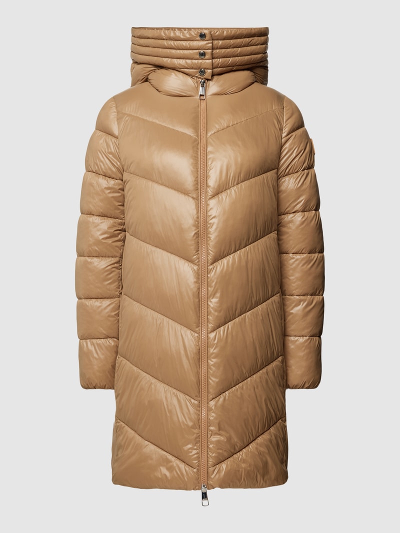 Steppmantel mit Zweiwege-Reißverschluss Modell 'Petrana2' in camel